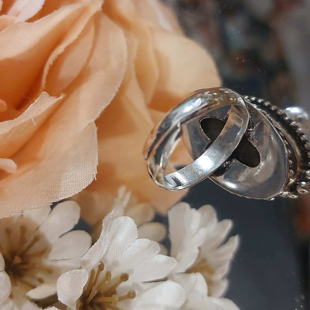 Chalcedony Gemstone Ring - Adjustable - image 3